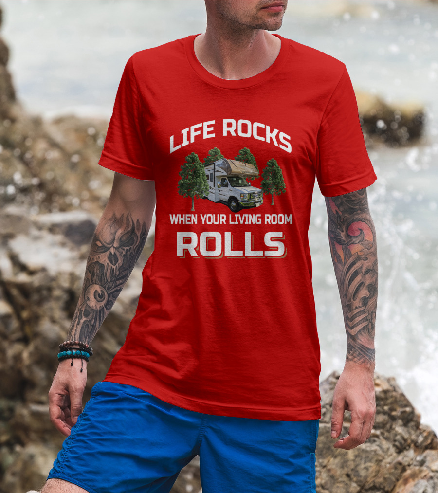 LIFE ROCKS WHEN YOUR LIVING ROOM ROLLS Minnie Winnie T-Shirt