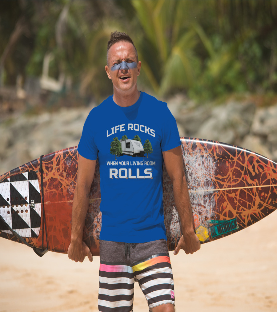 Life Rocks When Your Living Room Rolls Winnebago Minnie T-Shirt