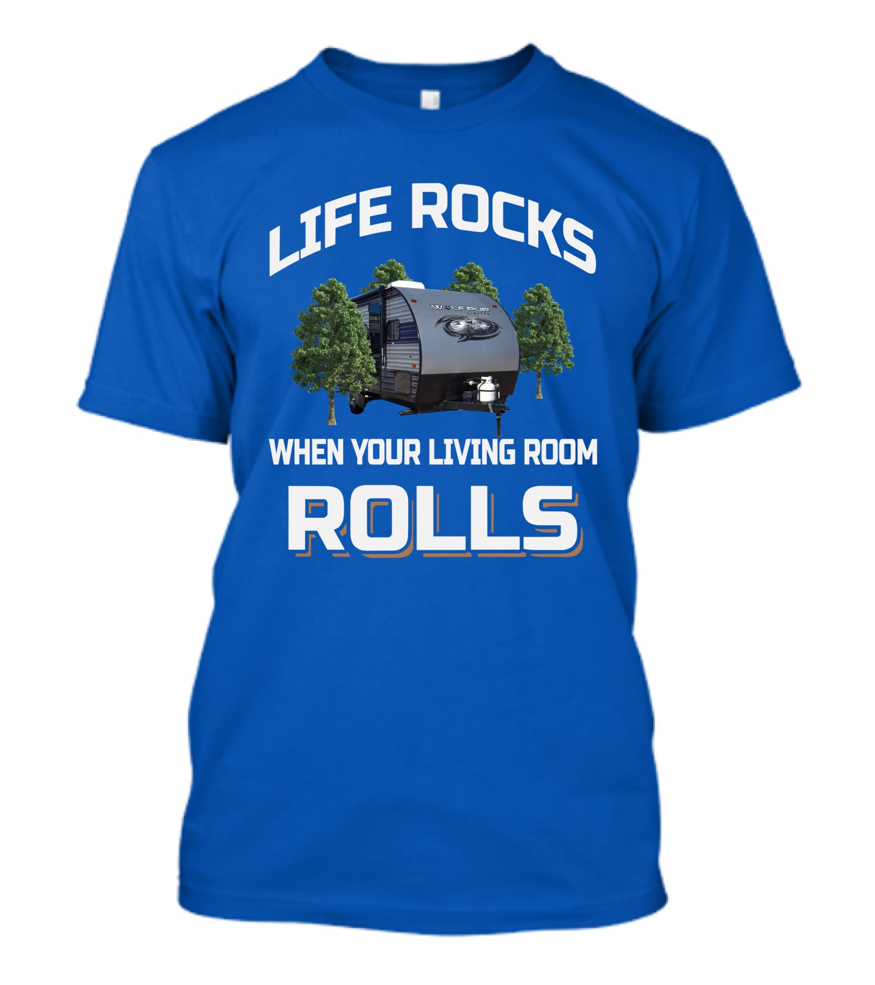 Life Rocks When Your Living Room Rolls Wolf Pup T-Shirt