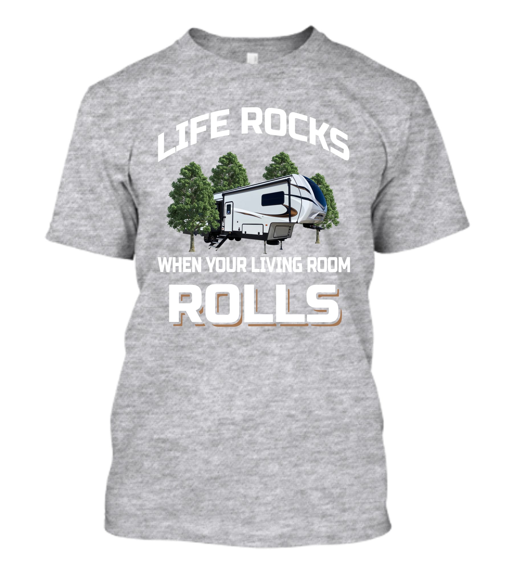 LIFE ROCKS WHEN YOUR LIVING ROOM ROLLS Keystone Sprinter 32BH T-Shirt