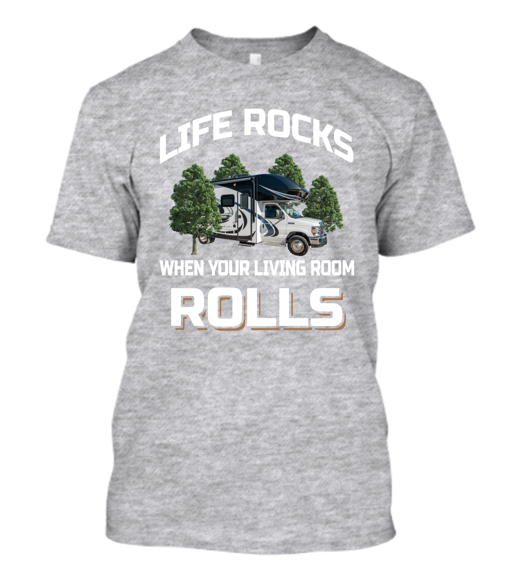 Life Rocks When Your Living Room Rolls Entegra Coach Odyssey 24B T-Shirt