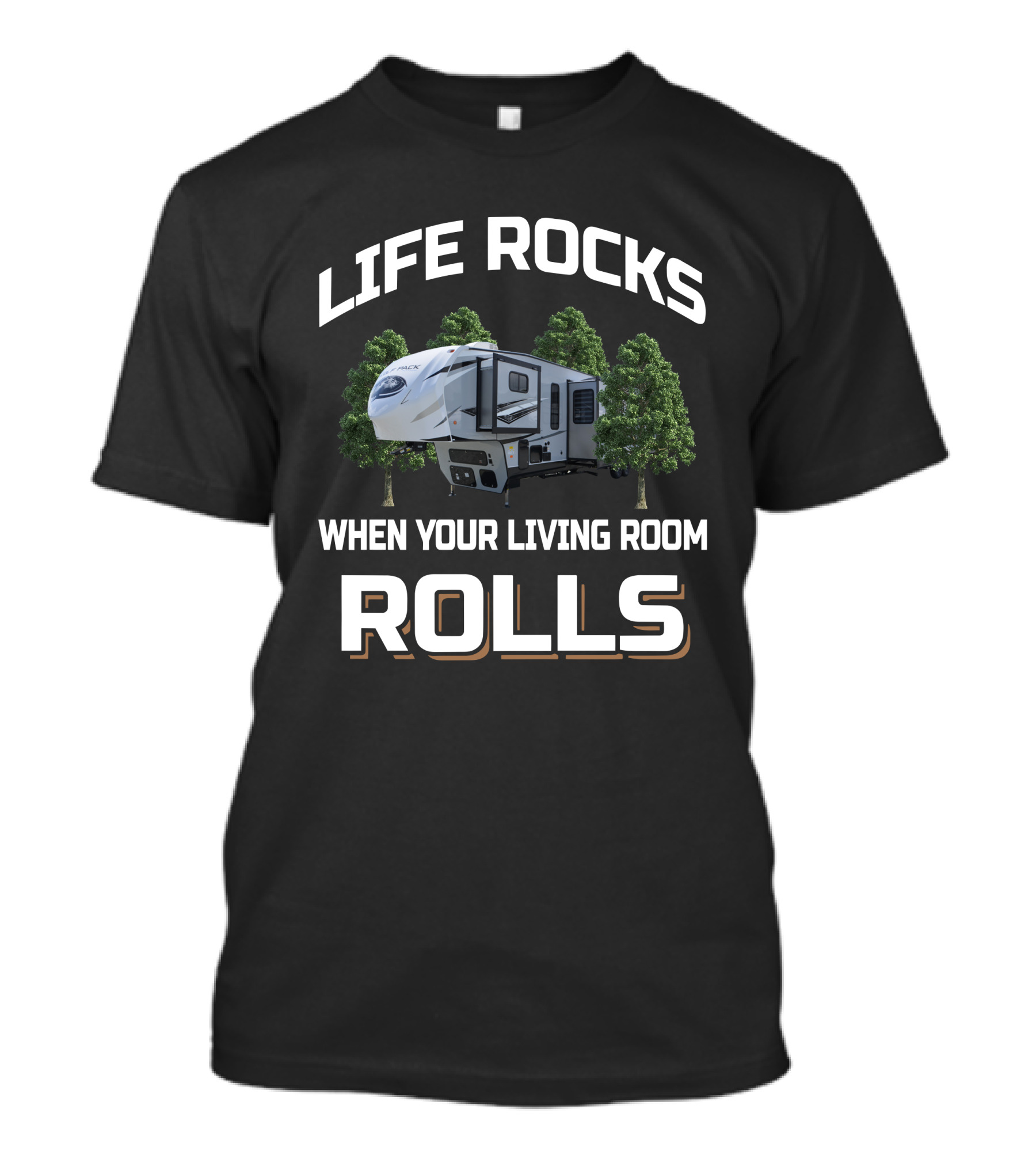 Life Rocks When Your Living Room Rolls 22 Wolf Pack 365Pack16 T-Shirt