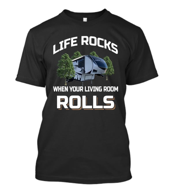 Life Rocks When Your Living Room Rolls Reflection 280rs T-Shirt