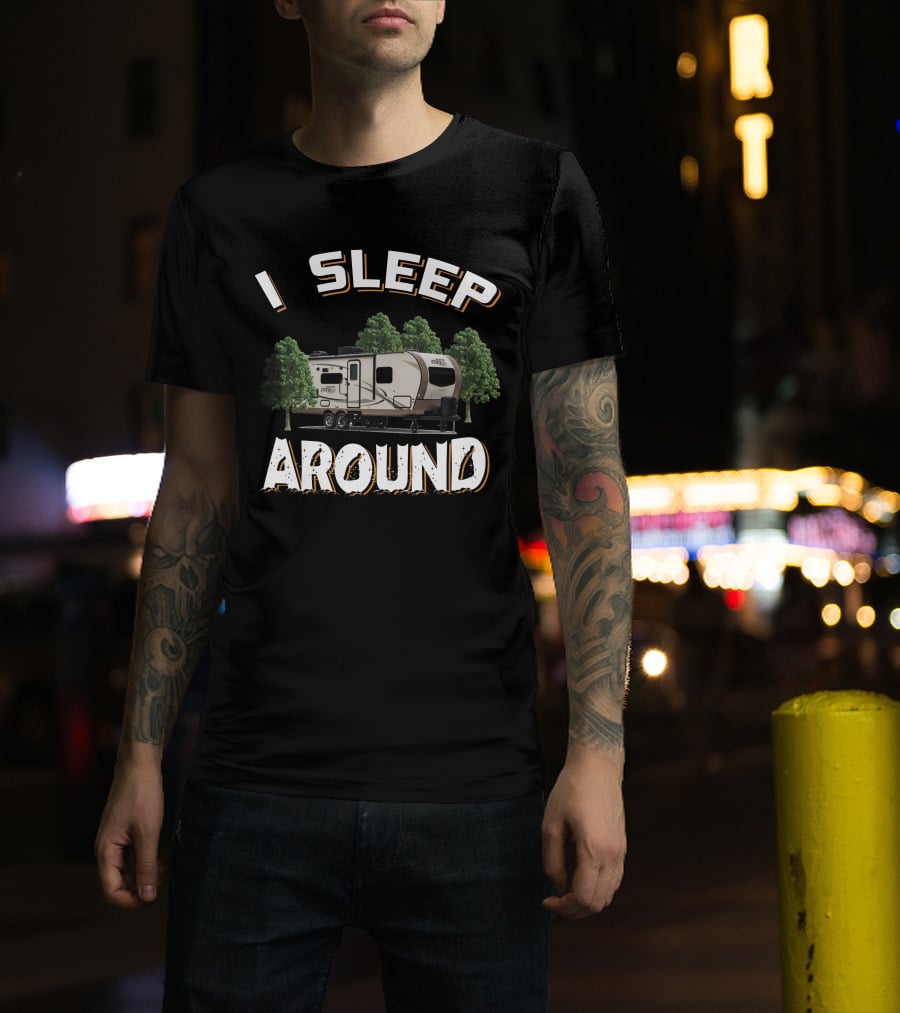 I Sleep Around Rockwood Mini Lite 2507S Camping Trailer Adventure T-Shirt