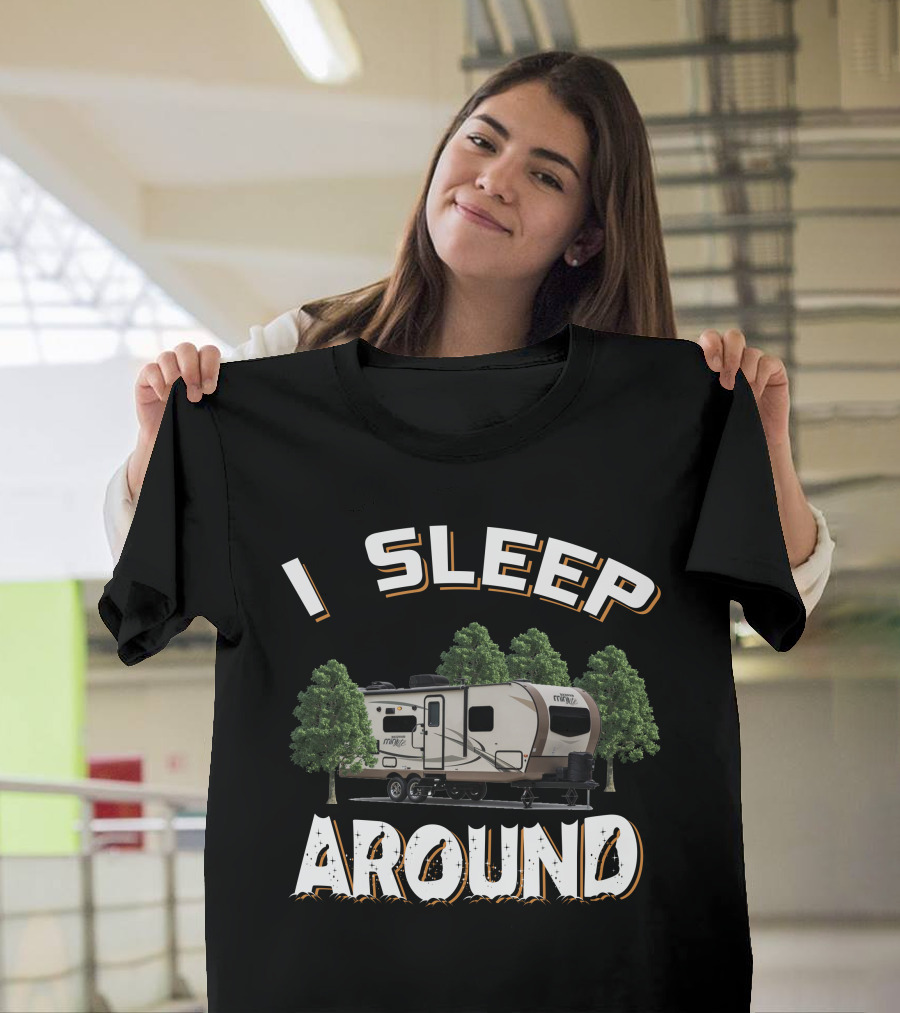 I Sleep Around Rockwood Mini Lite 2507S Camping Trailer Adventure T-Shirt