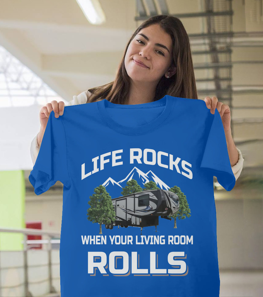 LIFE ROCKS WHEN YOUR LIVING ROOM ROLLS HEARTLAND CYCLONE T-Shirt
