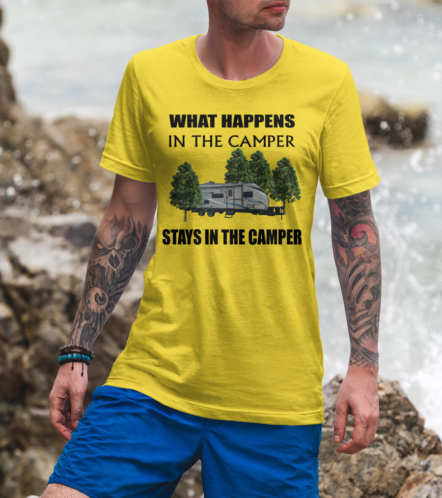 What Happens In The Camper Stays In The Camper Coachman 184 BHS T-Shirt