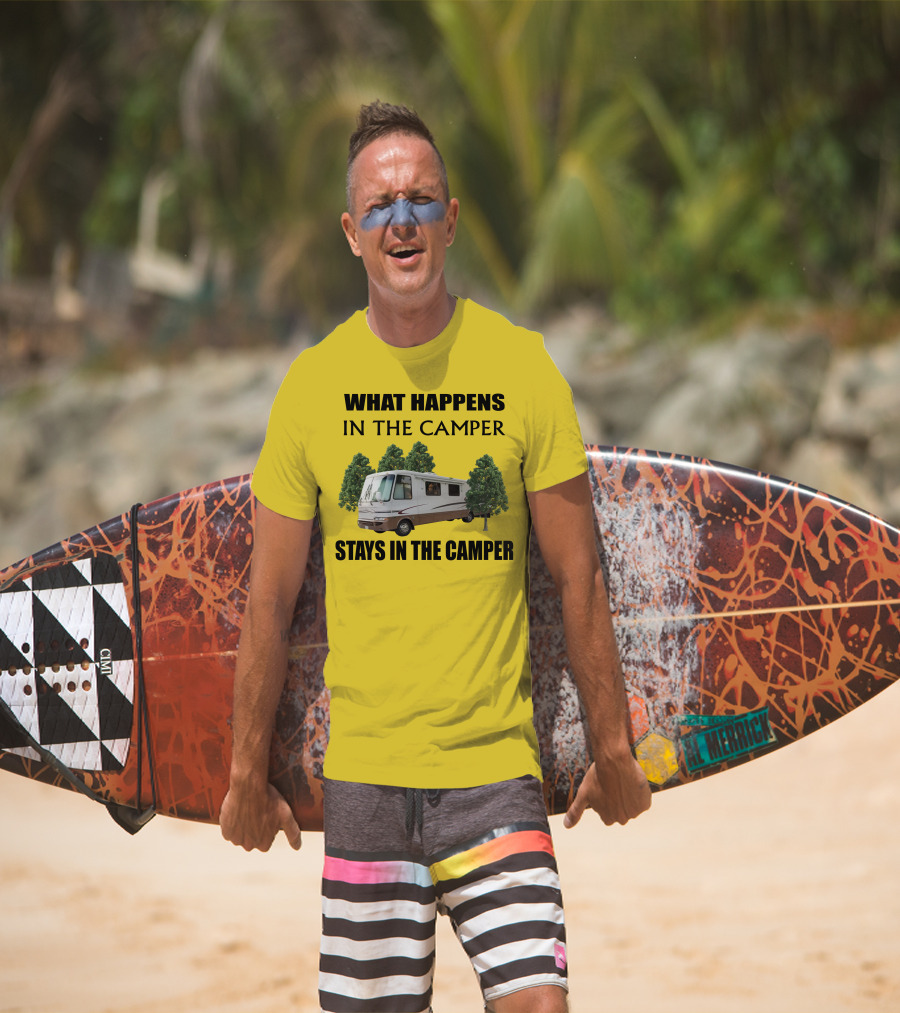 What Happens In The Camper Stays In The Camper RV 2002 Kountry Star T-Shirt