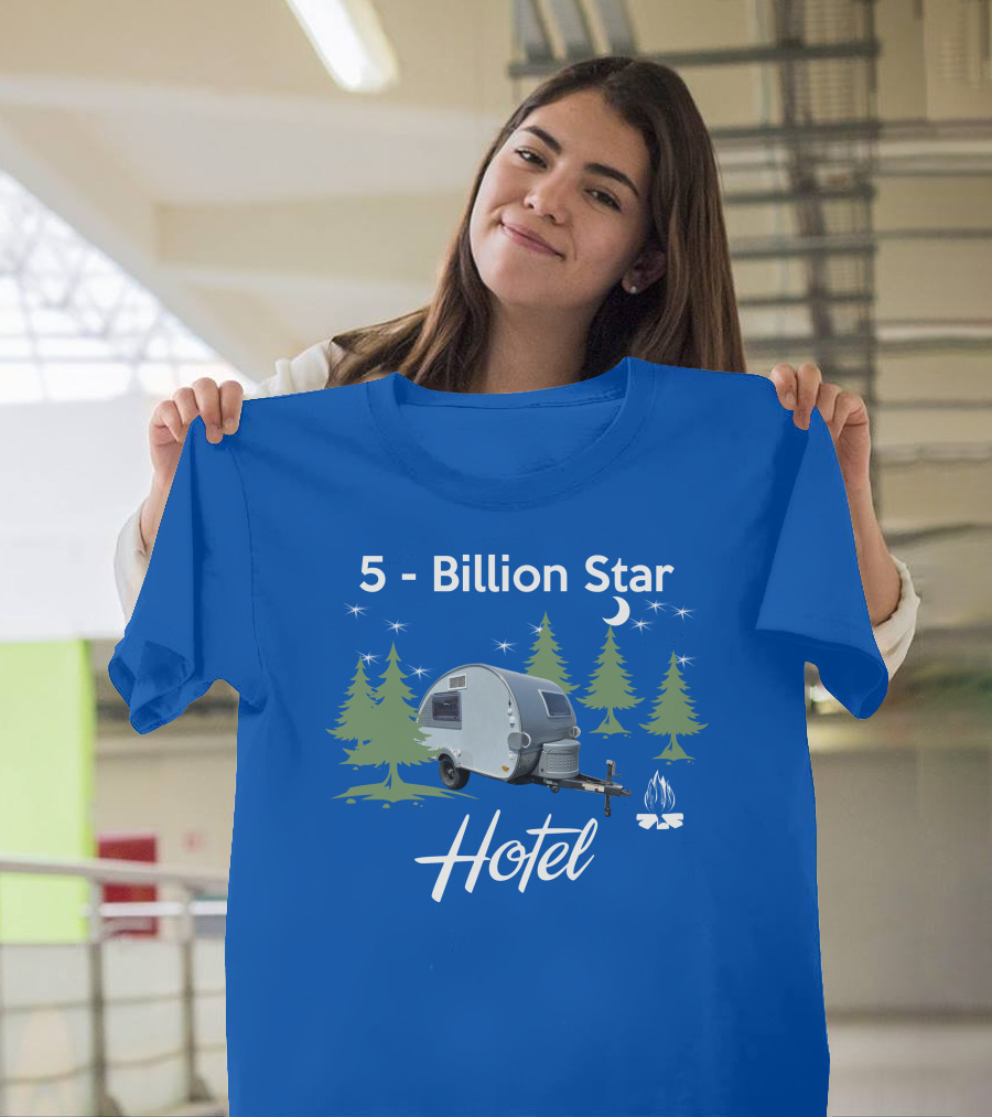 5 Billion Star Hotel NuCamp T@B CS Camper Forest Scene T-Shirt