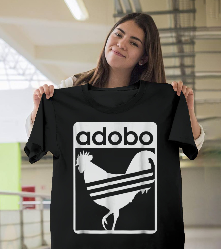 Adobo Chicken Three Stripes Pinoy Funny Filipino T-Shirt