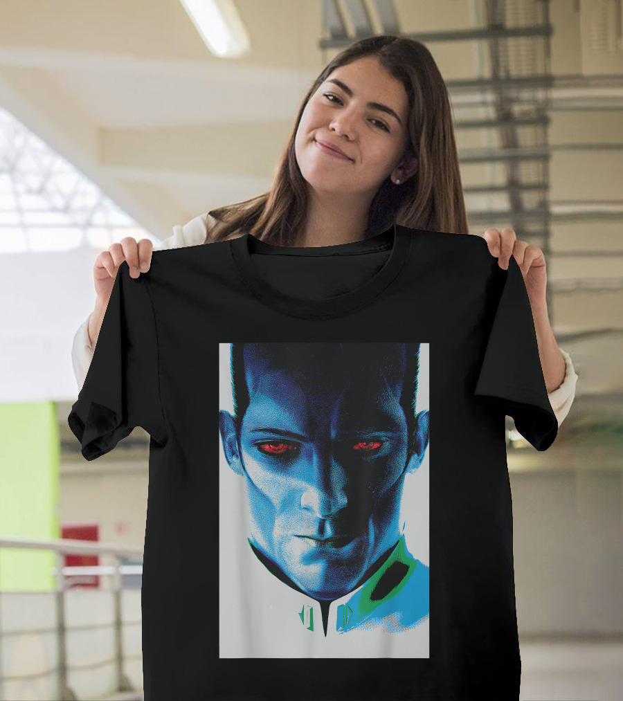 Grand Admiral Thrawn Star Wars Rebels Intense Blue T-Shirt