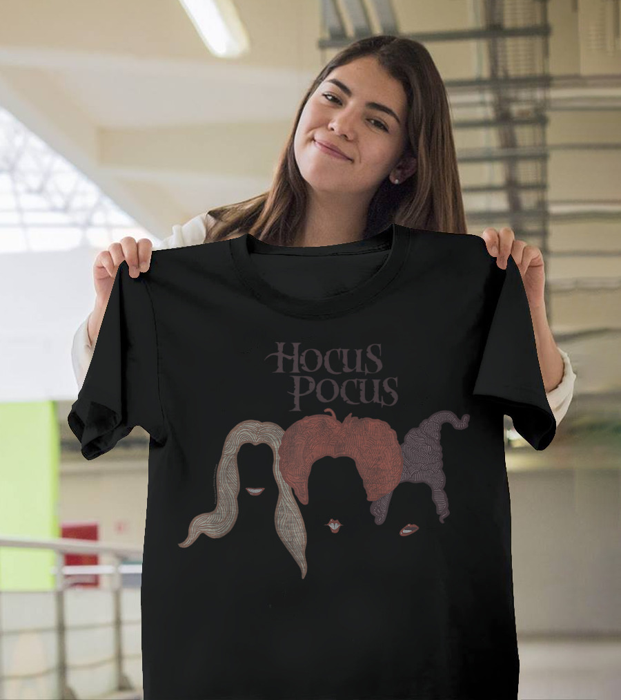 Hocus Pocus Hair Silhouettes Disney Magic T-Shirt