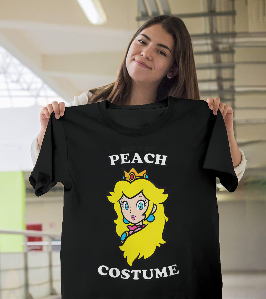 This Is My Peach Costume Super Mario Princess Character T-Shirt