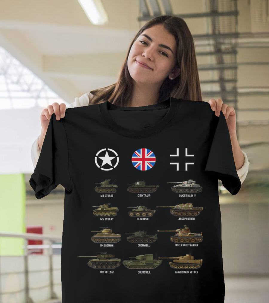 WW2 Tanks M3 Stuart M5 Stuart M4 Sherman M18 Hellcat Centaur Tetrarch Cromwell Churchill Panzer Mark IV Jagdpanther Panzer Mark V Panther Panzer Mark 