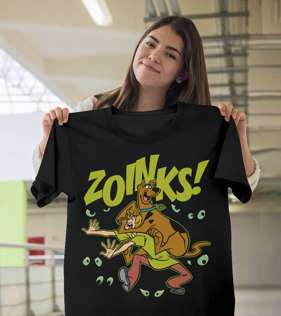 Zoinks Scooby Doo Shaggy Creepy Eyes Classic Moment T-Shirt