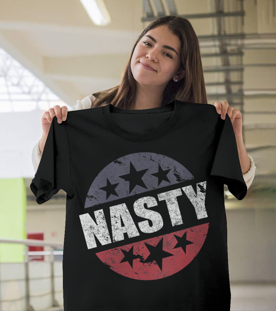 Nasty Woman Feminist Election Voting Stars T-Shirt