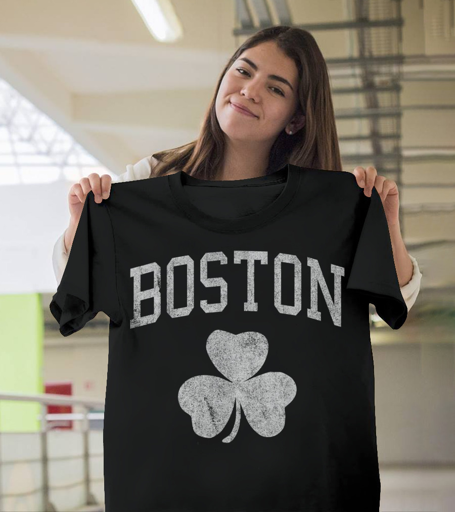 Boston Irish Shamrock T-Shirt