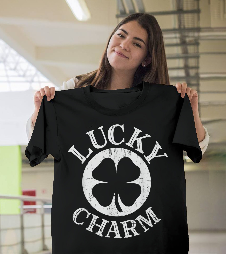 Lucky Charm Shamrock Circular T-Shirt