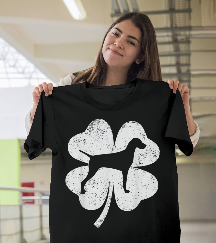 Lucky Irish Shamrock Vizsla T-Shirt