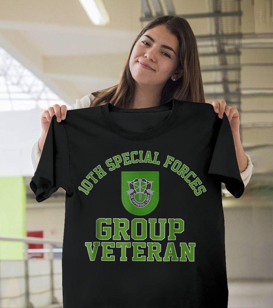 10Th Special Forces Group De Oppresso Liber Veteran T-Shirt