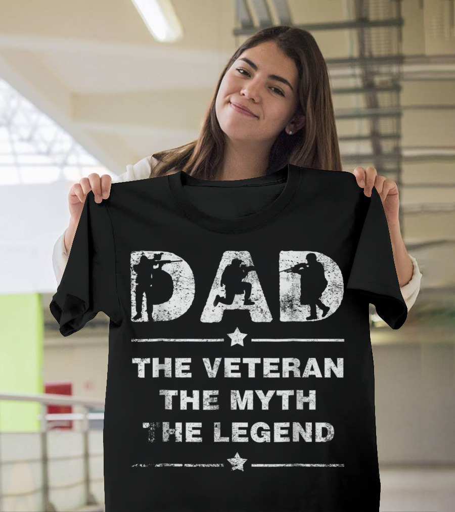 Dad The Veteran The Myth The Legend Iconic T-Shirt