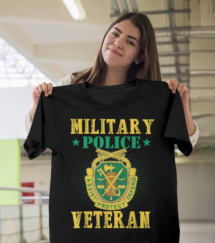 Military Police Veteran Assist Protect Defend T-Shirt