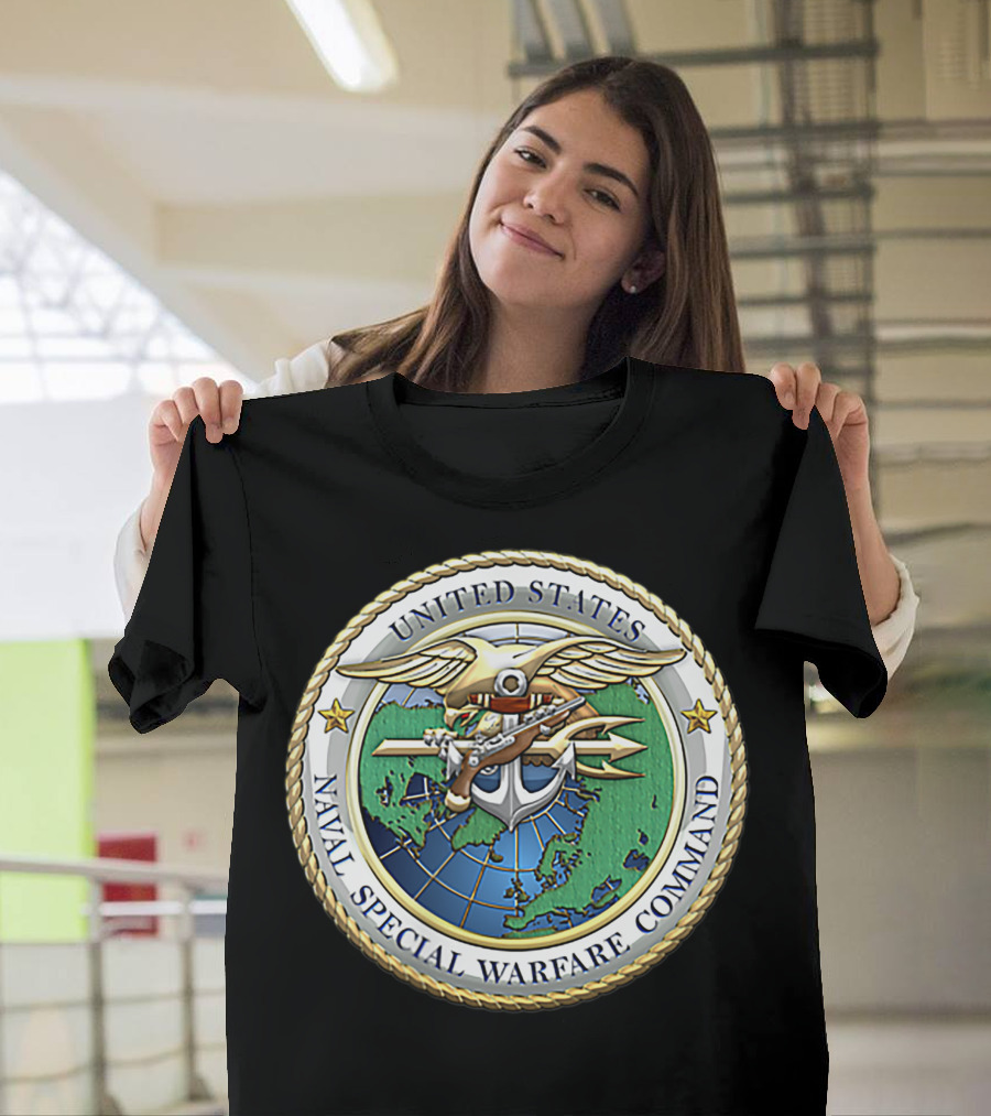 United States Naval Special Warfare Command Military Veteran Insignia Badge T-Shirt