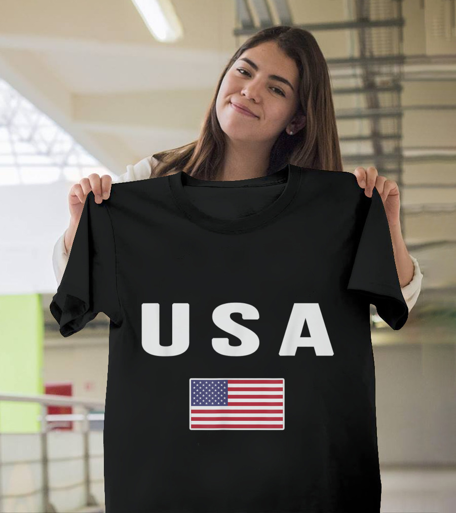USA American Flag United States America 4th July Independence Day T-Shirt