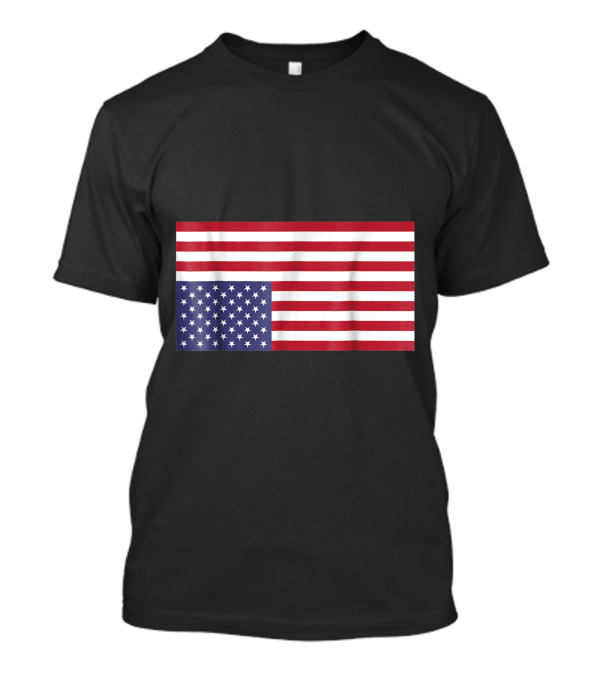 Upside Down American Flag US Distress T-Shirt