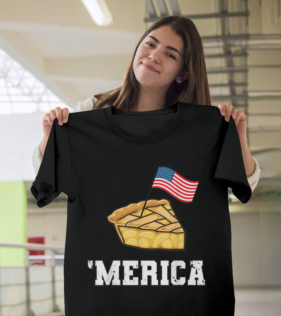 American Flag Merica Apple Pie Patriot 4th of July USA T-Shirt