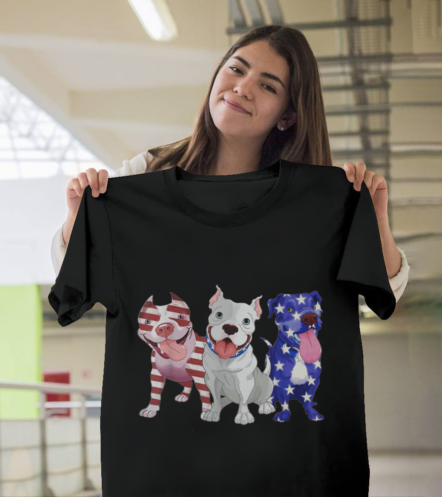 Cute American Bully Flag Owner Bulldogs T-Shirt