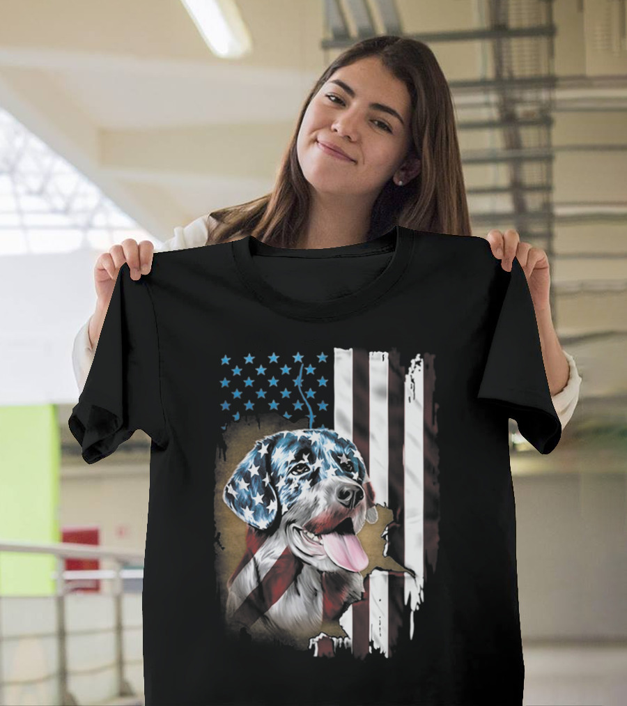 USA Flag Labrador Retriever T-Shirt