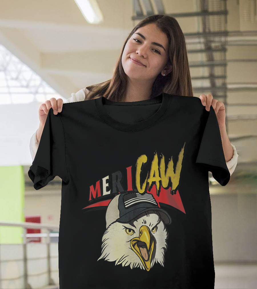 Mericaw American Flag Eagle 4th of July T-Shirt