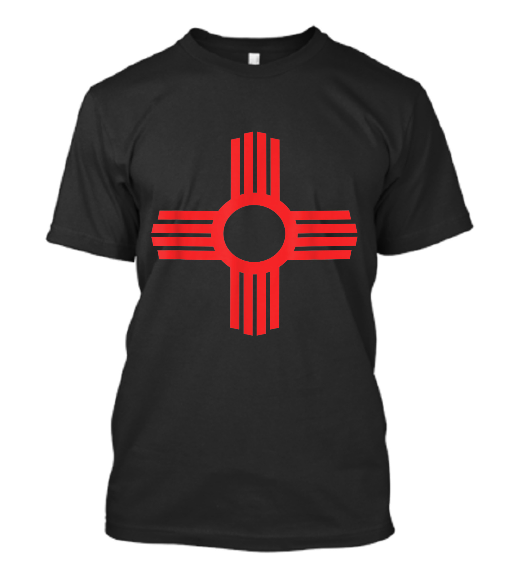 Cool Red Zia New Mexico American Indian Sun Symbol T-Shirt
