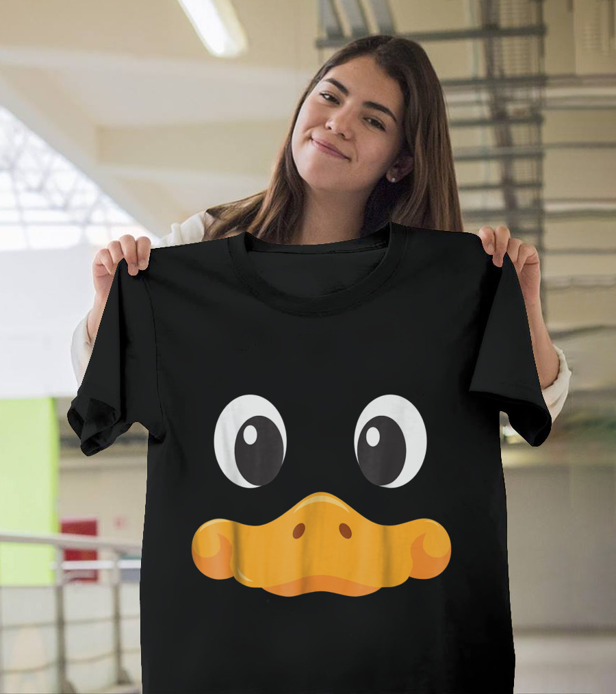 Duck Face Cute Halloween Costume Idea Trick Or Treat Eyes and Bill T-Shirt