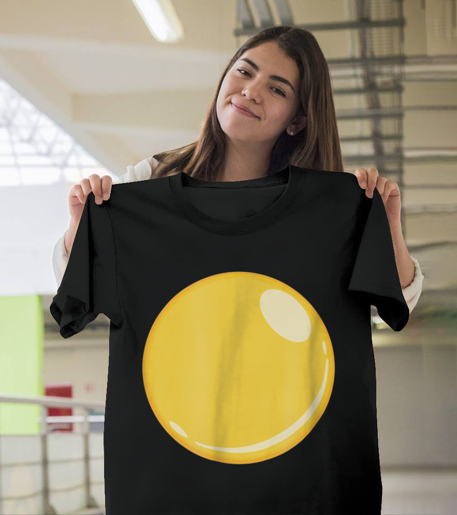 Egg Bacon Eggs Big Yellow Circle T-Shirt