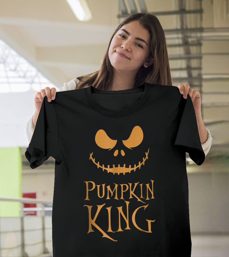 Jack O Lantern Pumpkin King Smiling Face T-Shirt