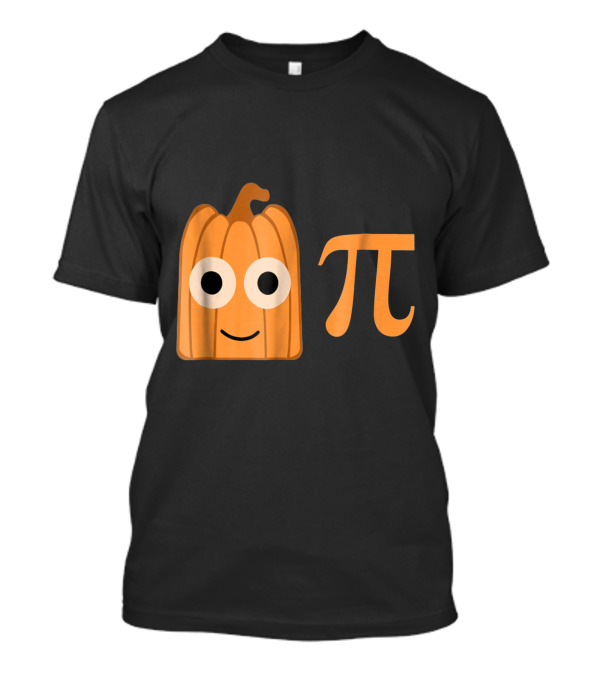 Funny Pumpkin Pi Face For Fall T-Shirt