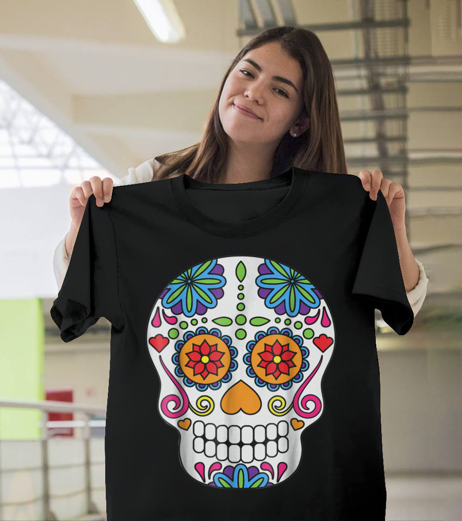 Day of the Dead Sugar Skull Mexican T-Shirt
