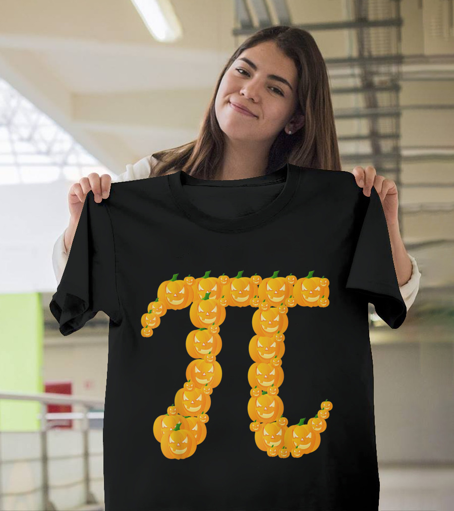 Pumpkin Jack O'Lanterns Forming Pi T-Shirt