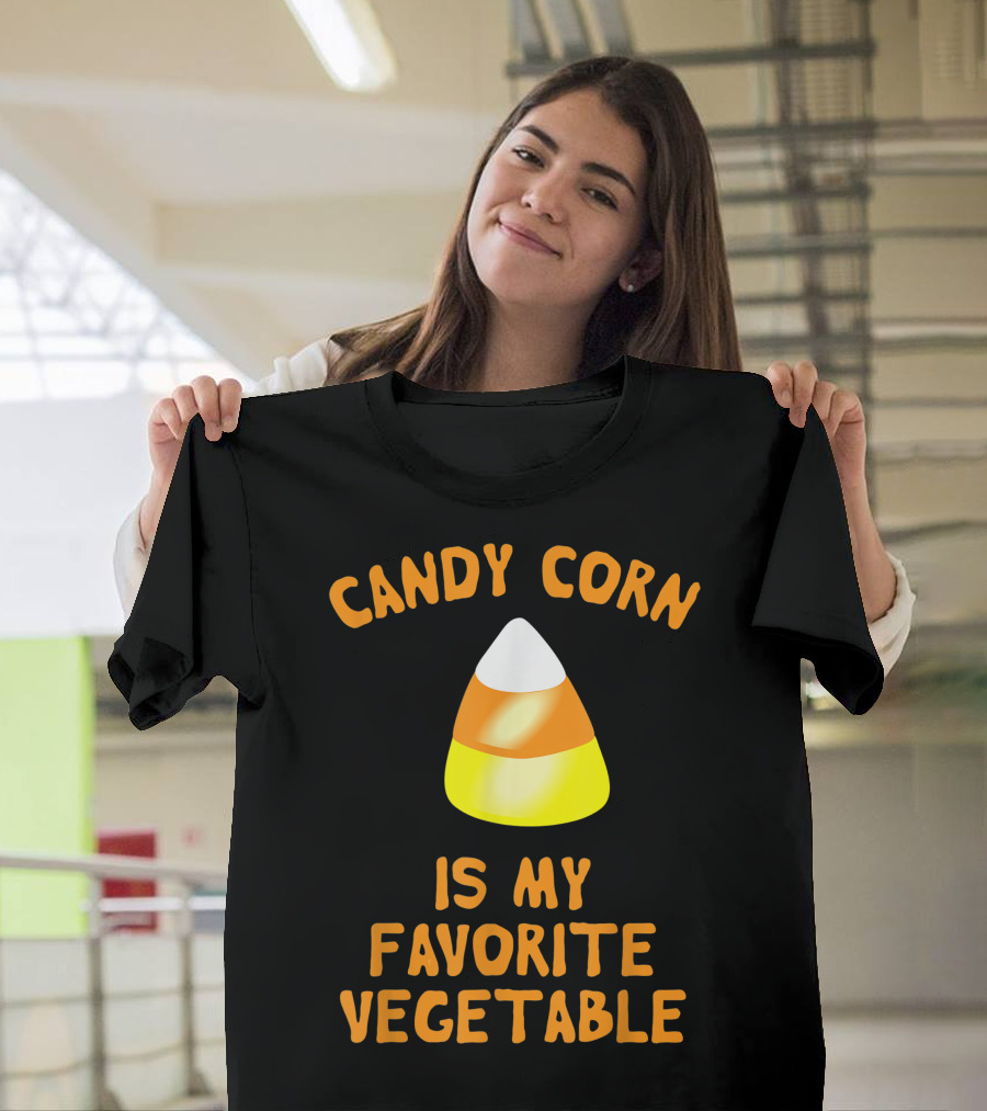 Candy Corn Is My Favorite Vegetable Halloween Humor T-Shirt