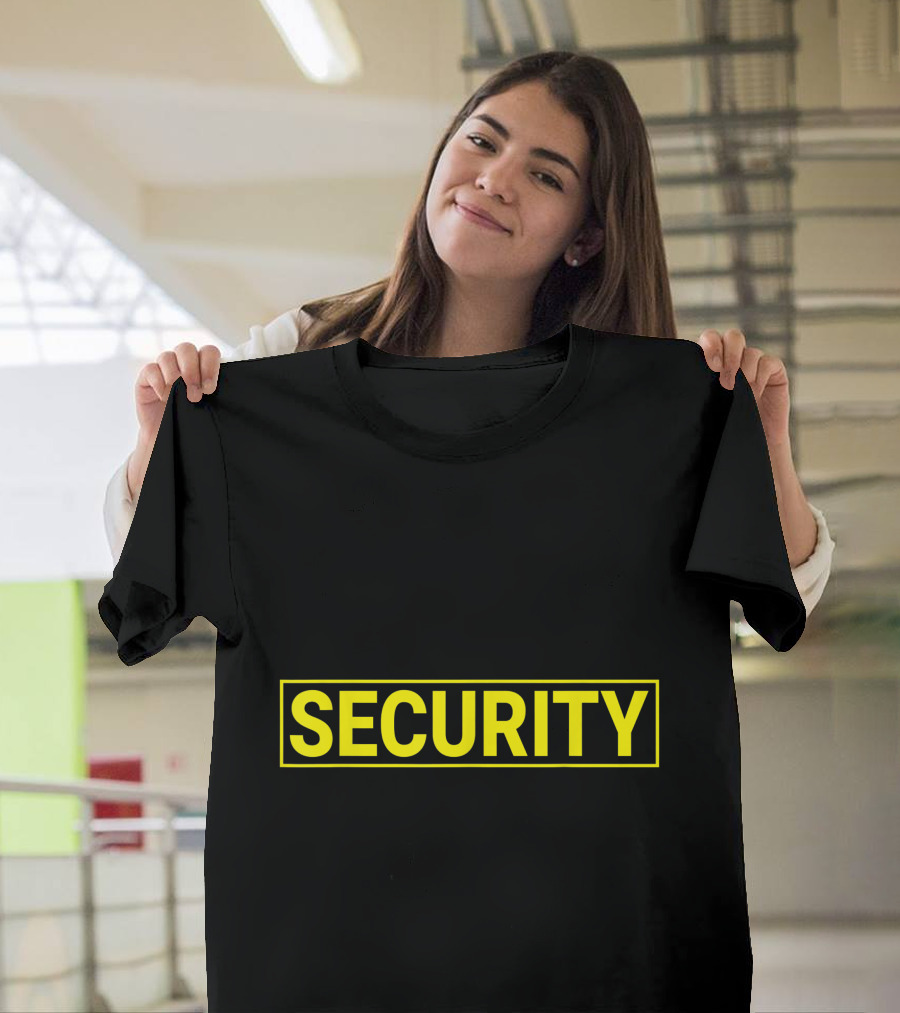 Security Guard Uniform Yellow Security T-Shirt
