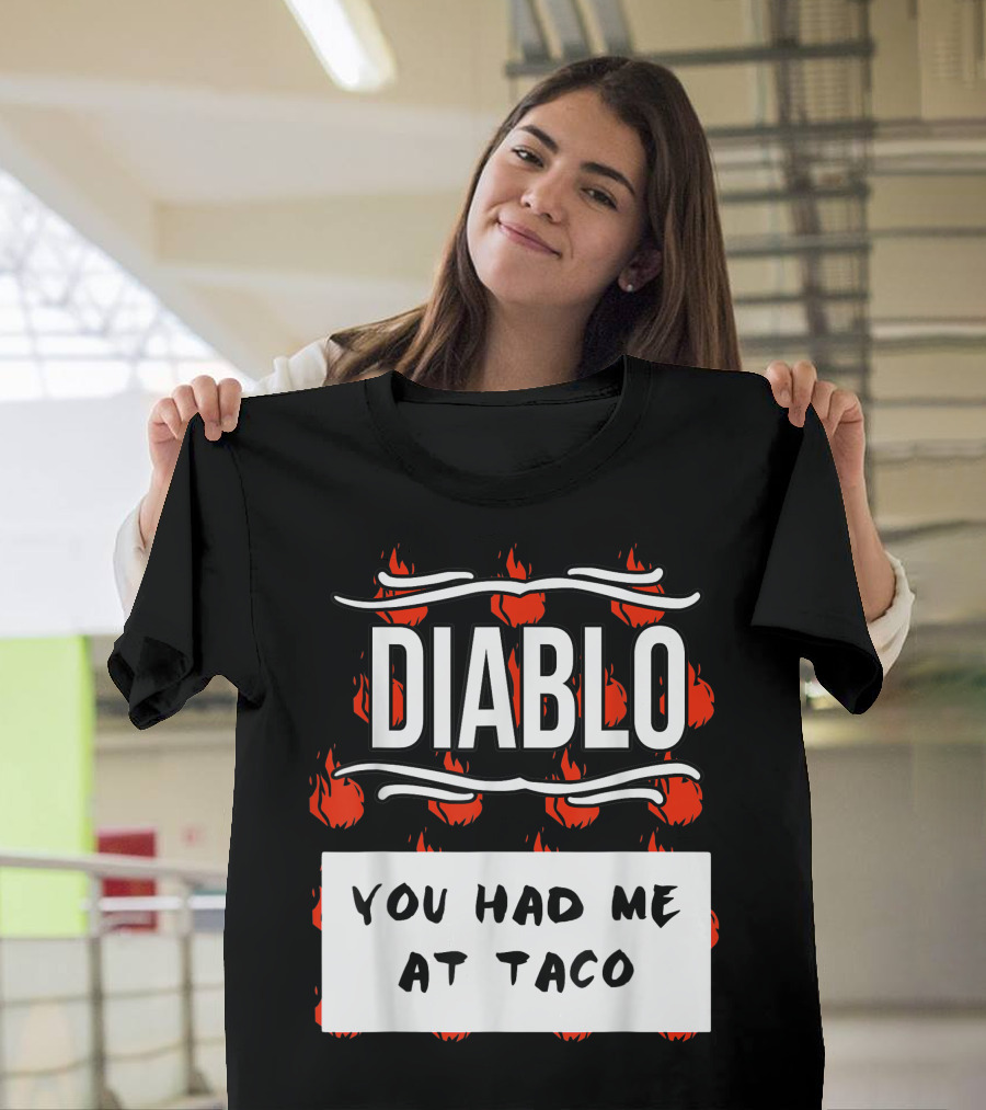 Diablo Sauce You Had Me At Taco Hot Sauces Group Halloween Costumes T-Shirt