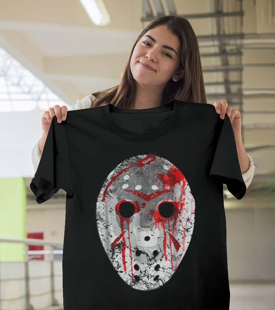 Friday the 13th Jason Voorhees Bloody Hockey Mask T-Shirt