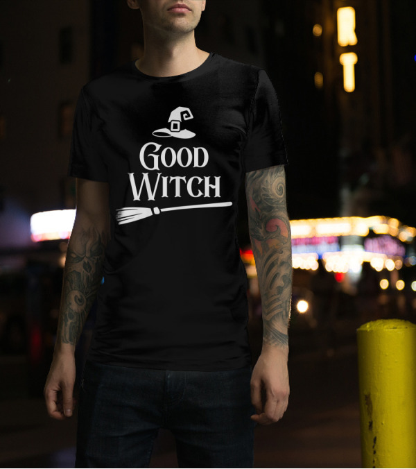 Good Witch Hat And Broomstick T-Shirt