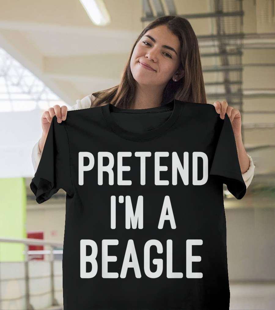 Easy Lazy Halloween Costume Pretend I'm A Beagle Fun T-Shirt