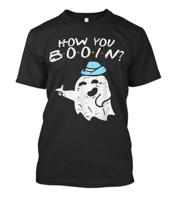 How You Booin Ghost Hat Funny Halloween Pun T-Shirt