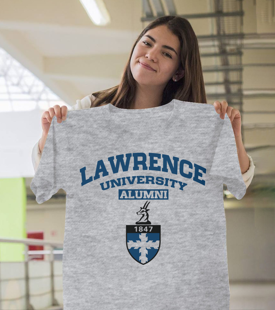 Lawrence University Alumni 1847 Crest with Antelope Emblem T-Shirt