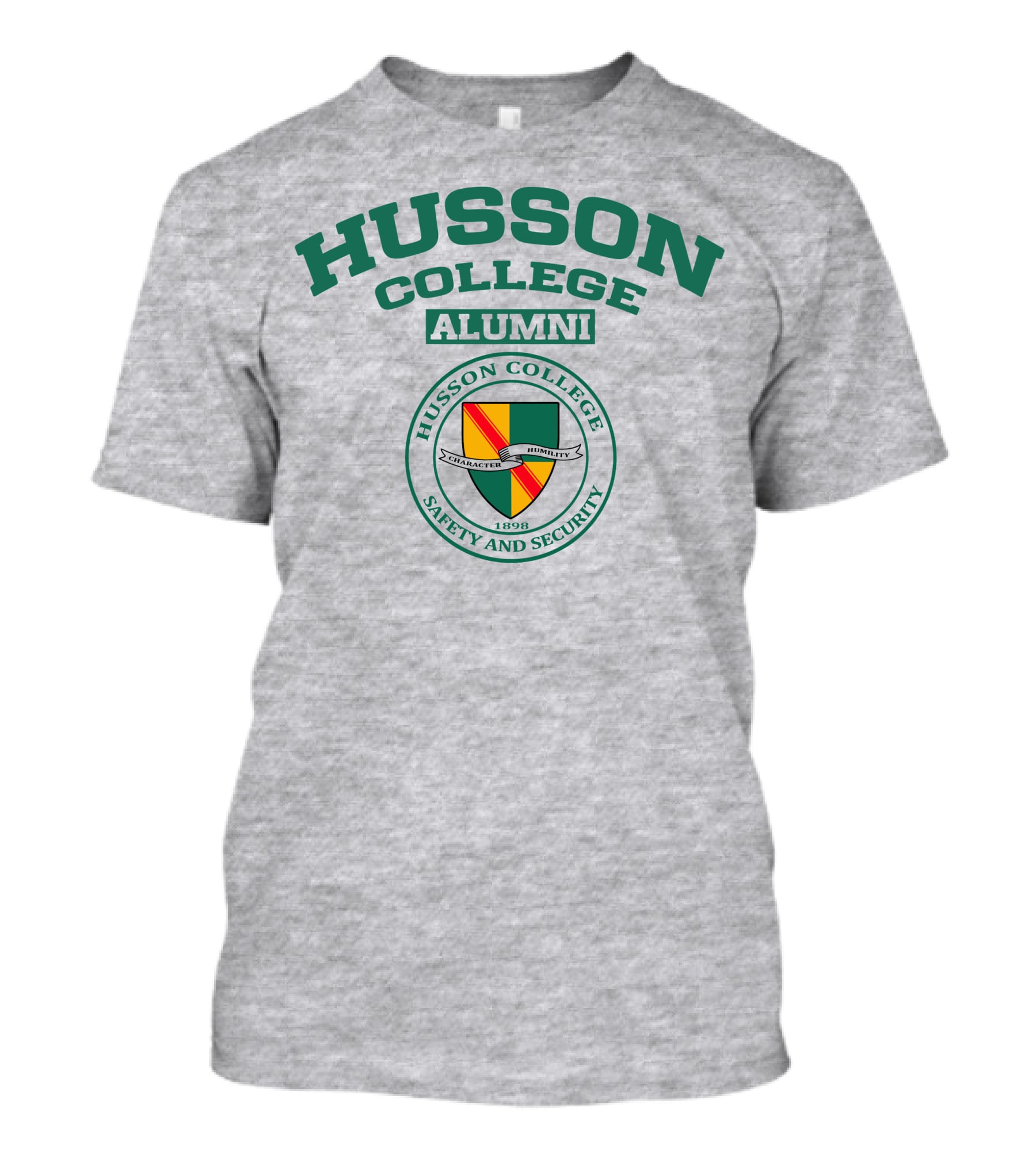 Husson College Alumni Safety And Security 1898 Character Humility T-Shirt