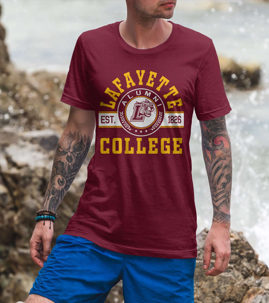 Lafayette College Alumni Est. 1826 Leopard T-Shirt